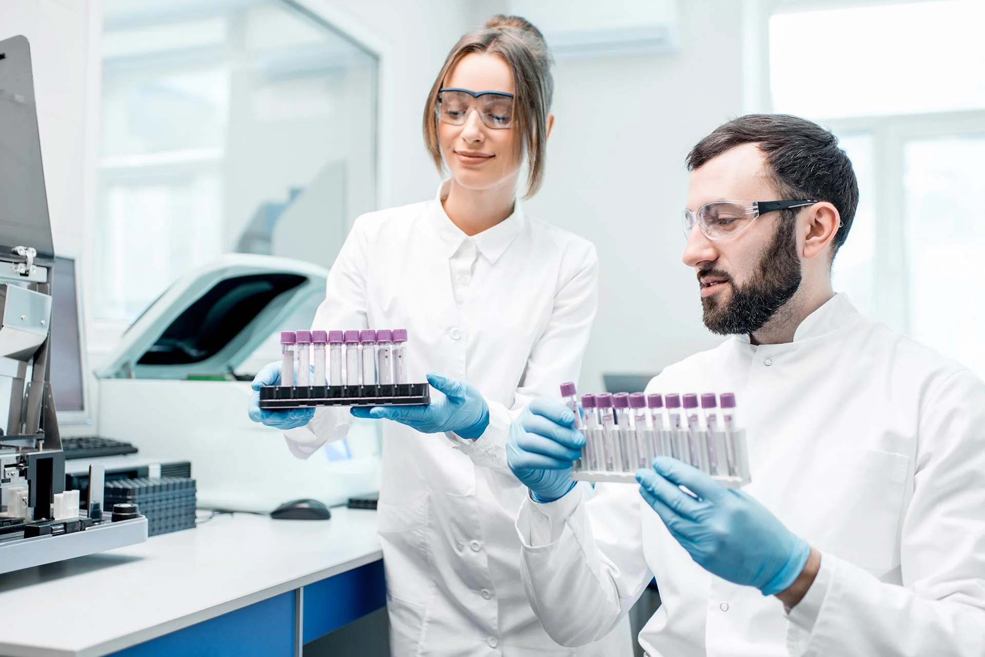 Female and Male Scientist 1